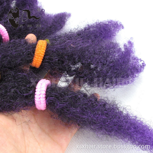 afro Kinky Bulk Synthetic twist marley braiding pre twisted synthetic hair extension for crochet braids